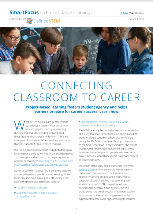 Connecting Classrooms to Careers Through PBL